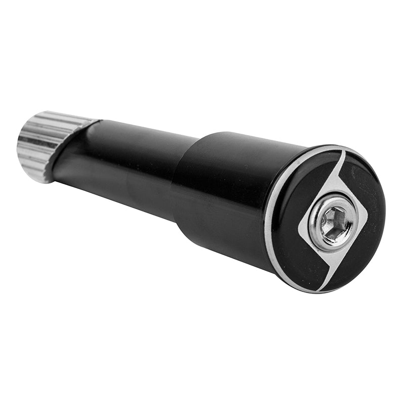 Bike Quill to Threadless Stem Adapter 22.2mm to 28.6mm Aluminum Black