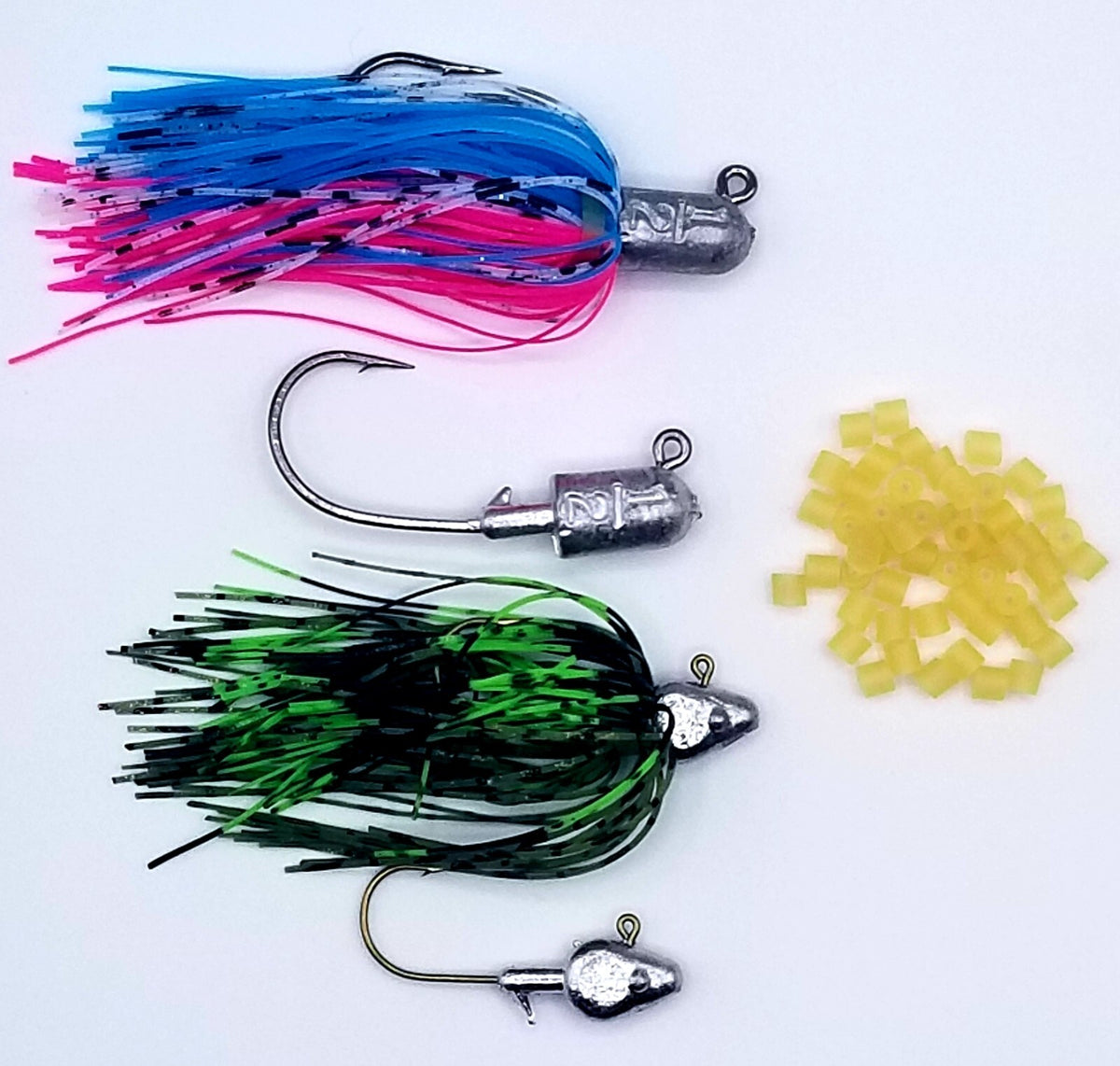 Fishing Jig Collar Set - 2mm, 4mm & 6mm Sizes, 50 or 100 Count - USA
