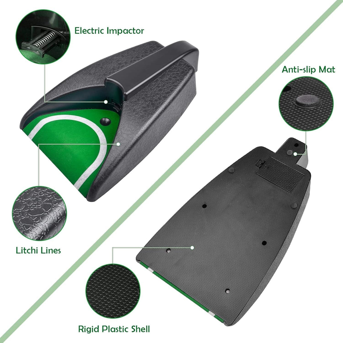 Portable Automatic Putting Cup with Auto-Return for Golf Practice