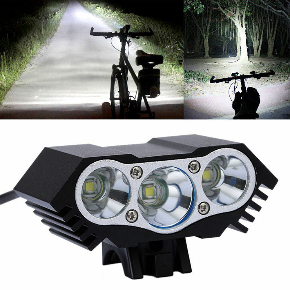 LED Bicycle Headlight Set 1500 Lumens Waterproof Head Lamp Torch for Cycling