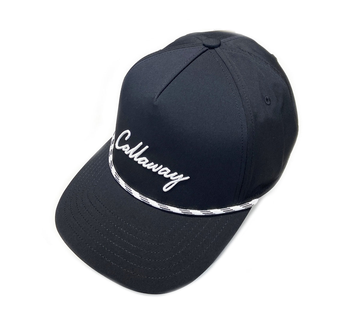 Adjustable Snapback Golf Hat - Black Callaway Birdie Putt Rope Cap
