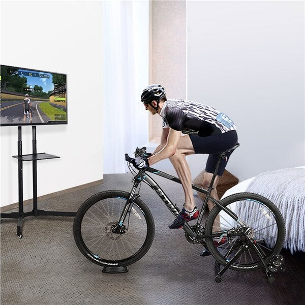 Magnetic Bike Trainer Stand for Indoor Cycling Fitness - Steel, Black