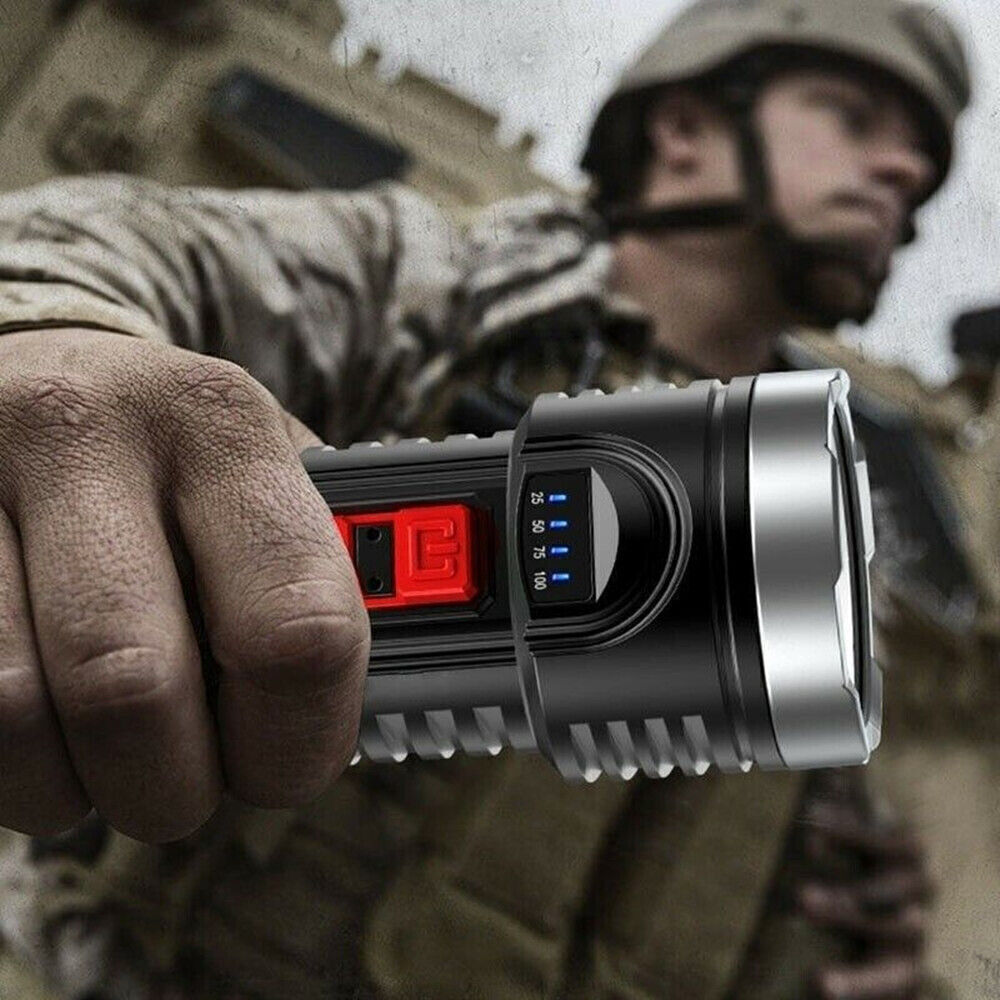 High Power 990000000 Lumen LED Flashlight Rechargeable Torch Outdoor Lamp
