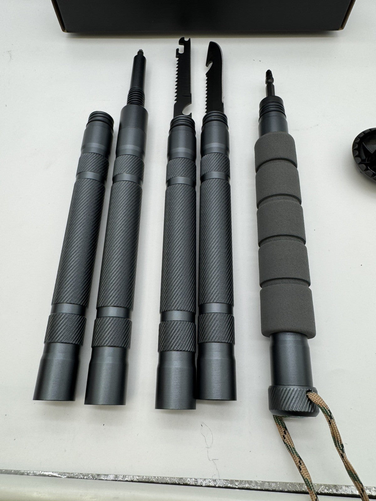 Multi-Function Hiking Stick with Adjustable Aluminum Trekking Pole - Lightweight Outdoor Equipment