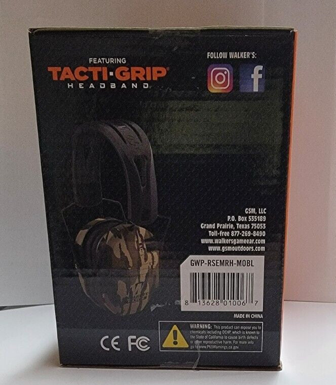 Electronic Hunting Ear Muffs with Noise Reduction and Amplification