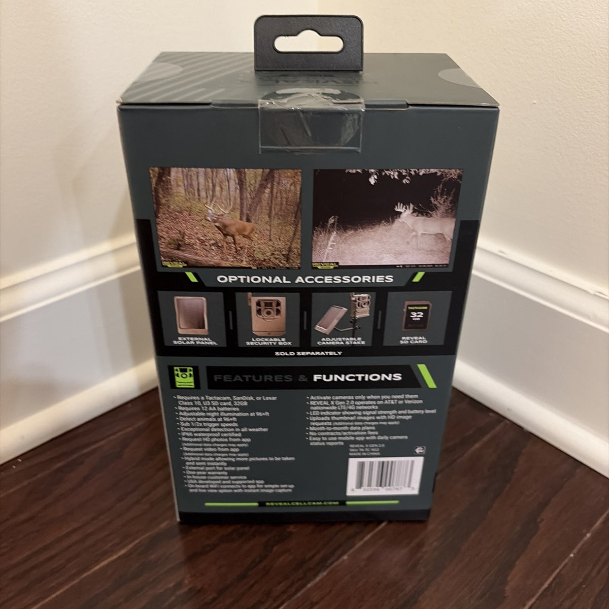 Trail Camera with Cellular Connectivity 96ft Detection Range 1080p