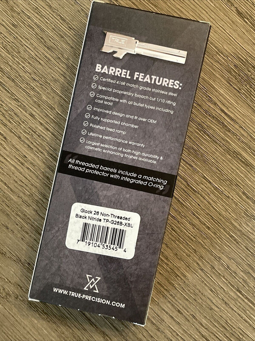 26 9mm Barrel - Black Nitride Fluted for Gen 1-5