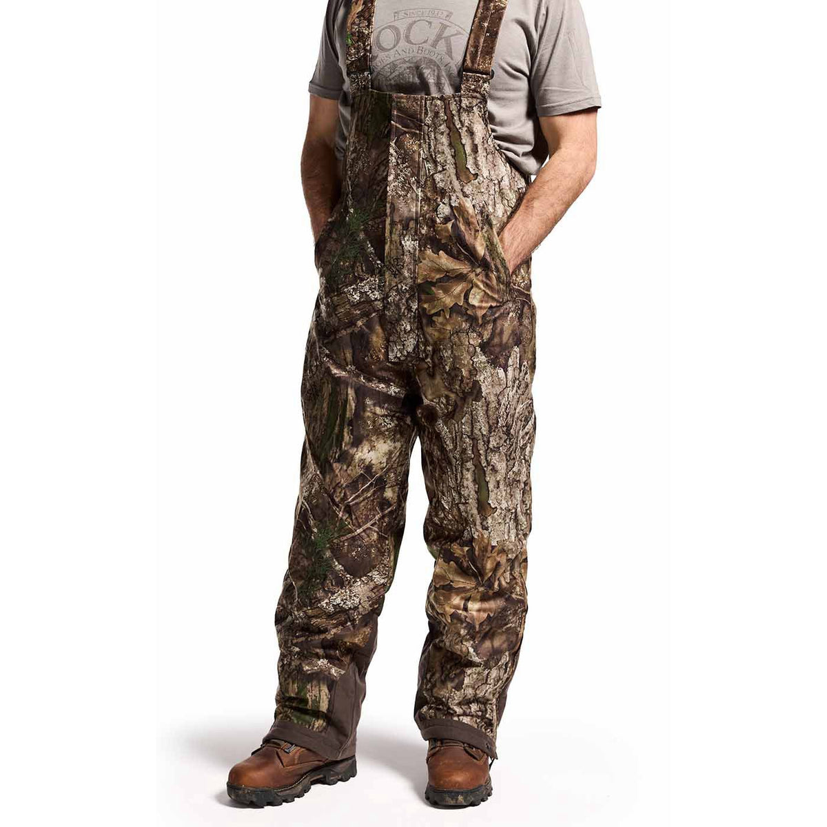 Waterproof Insulated Hunting Bibs for Men with Camouflage Pattern