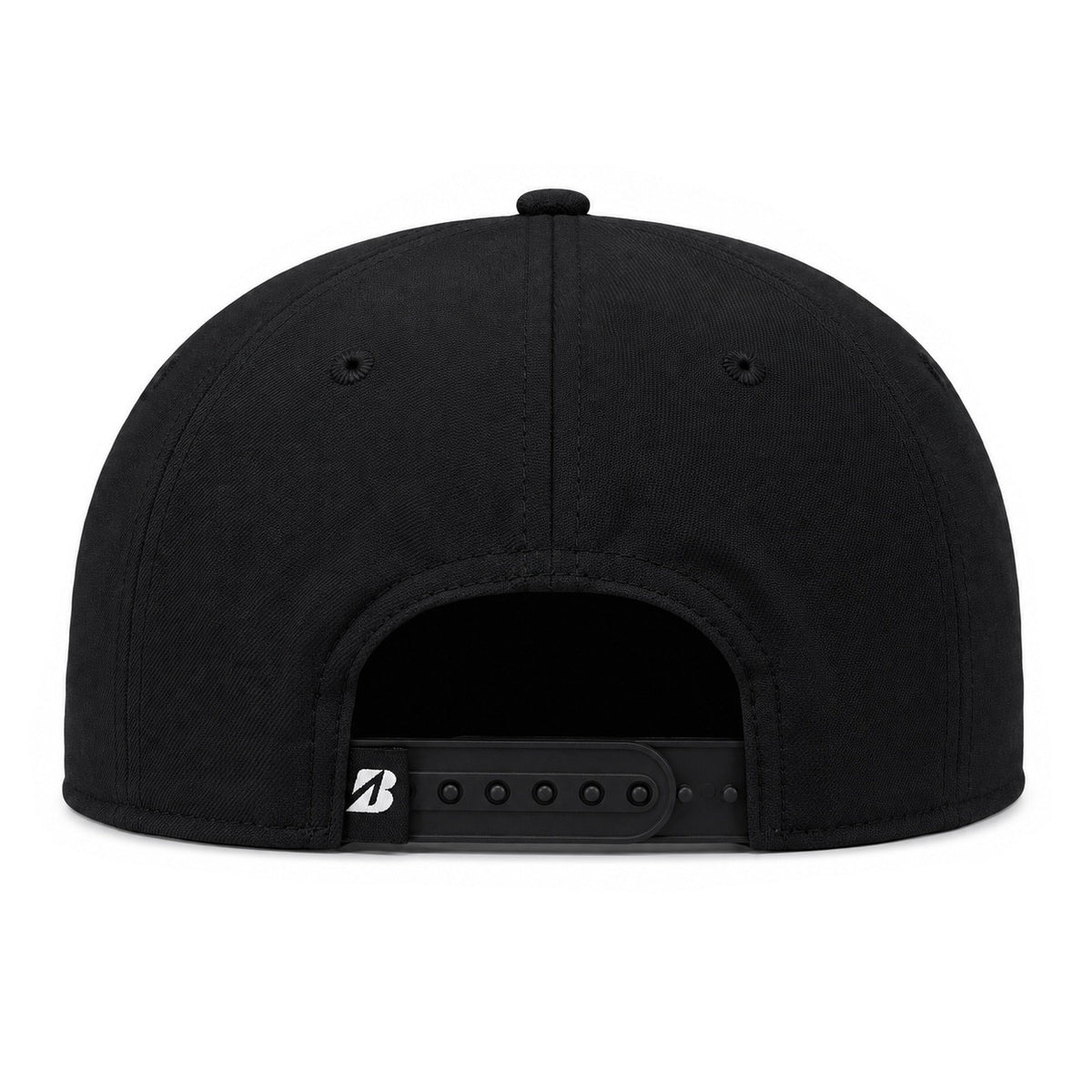 Lightweight Adjustable Snapback Hat - Black Crusher Cap