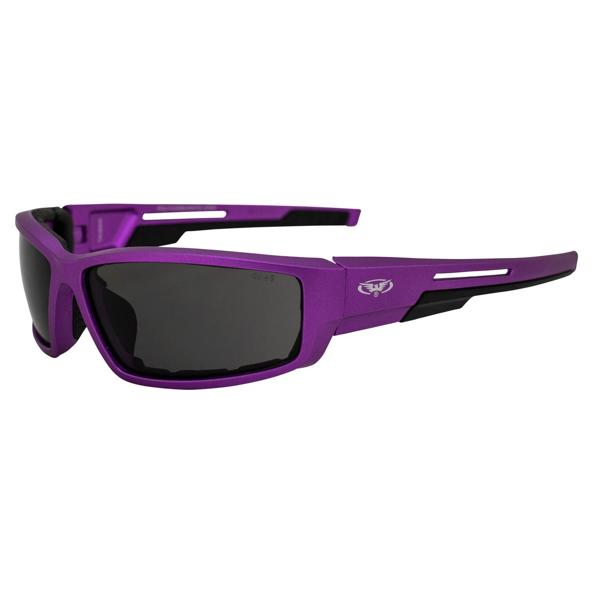 Motorcycle Sunglasses with Foam Padding UV400 Shatterproof Lenses Black
