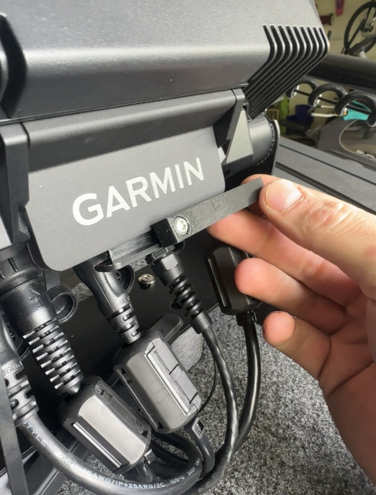 Garmin Echomap Ultra Tamper-Resistant Cradle Latch Kit with Vibration-Preventing Cap Holder