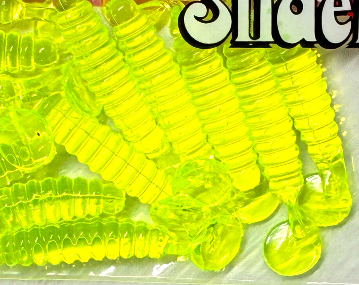 Fishing Bait Set - Charlie Brewer Slider Worms and Grubs, 40 Total