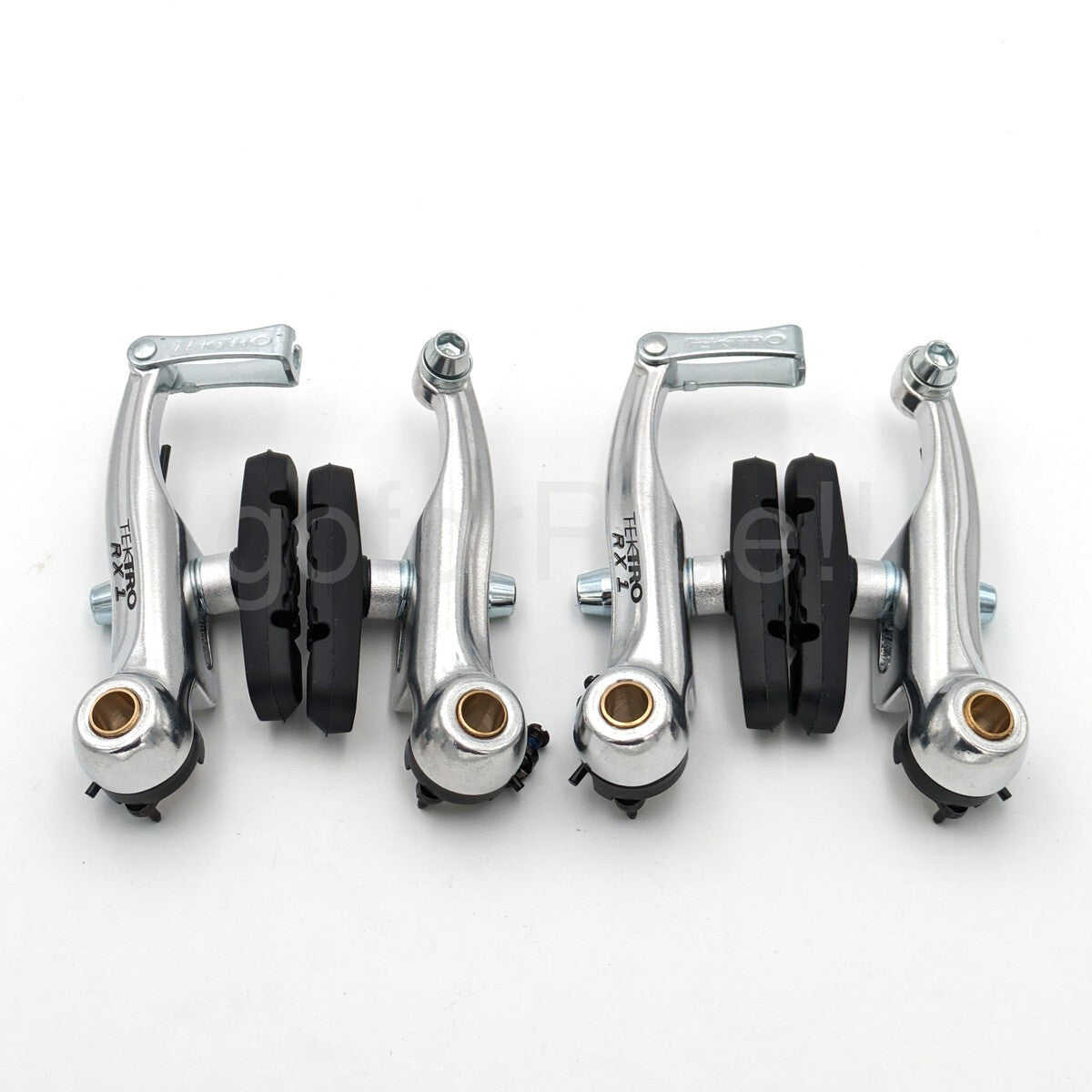 Tektro RX1 Mini V-Brake Canti Brake Set for Cyclocross Bikes - Silver, Front & Rear