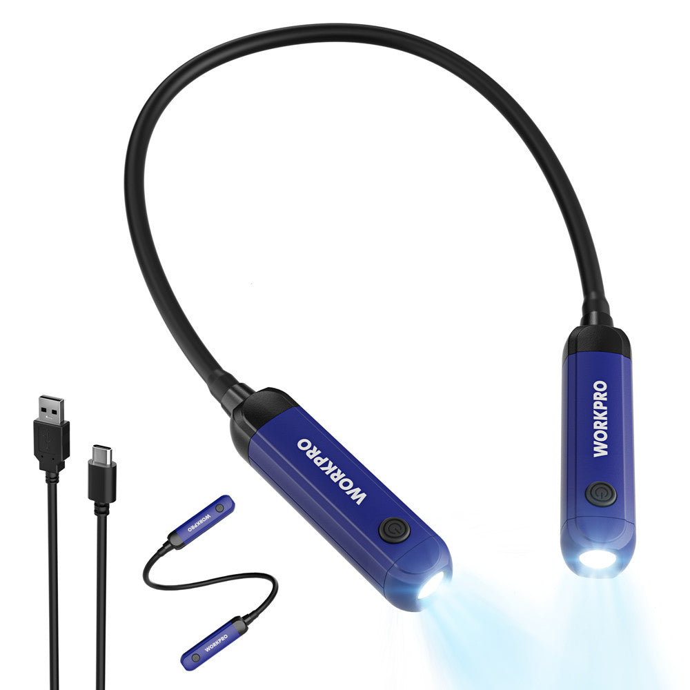 Rechargeable Neck Light with 3 Brightness Levels, Hands-Free, Bendable Arm