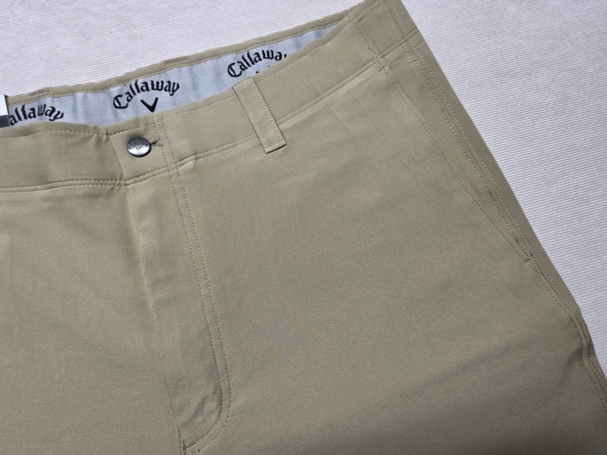 Men's Moisture Wicking Golf Shorts - Chinchilla Khaki, Size 36