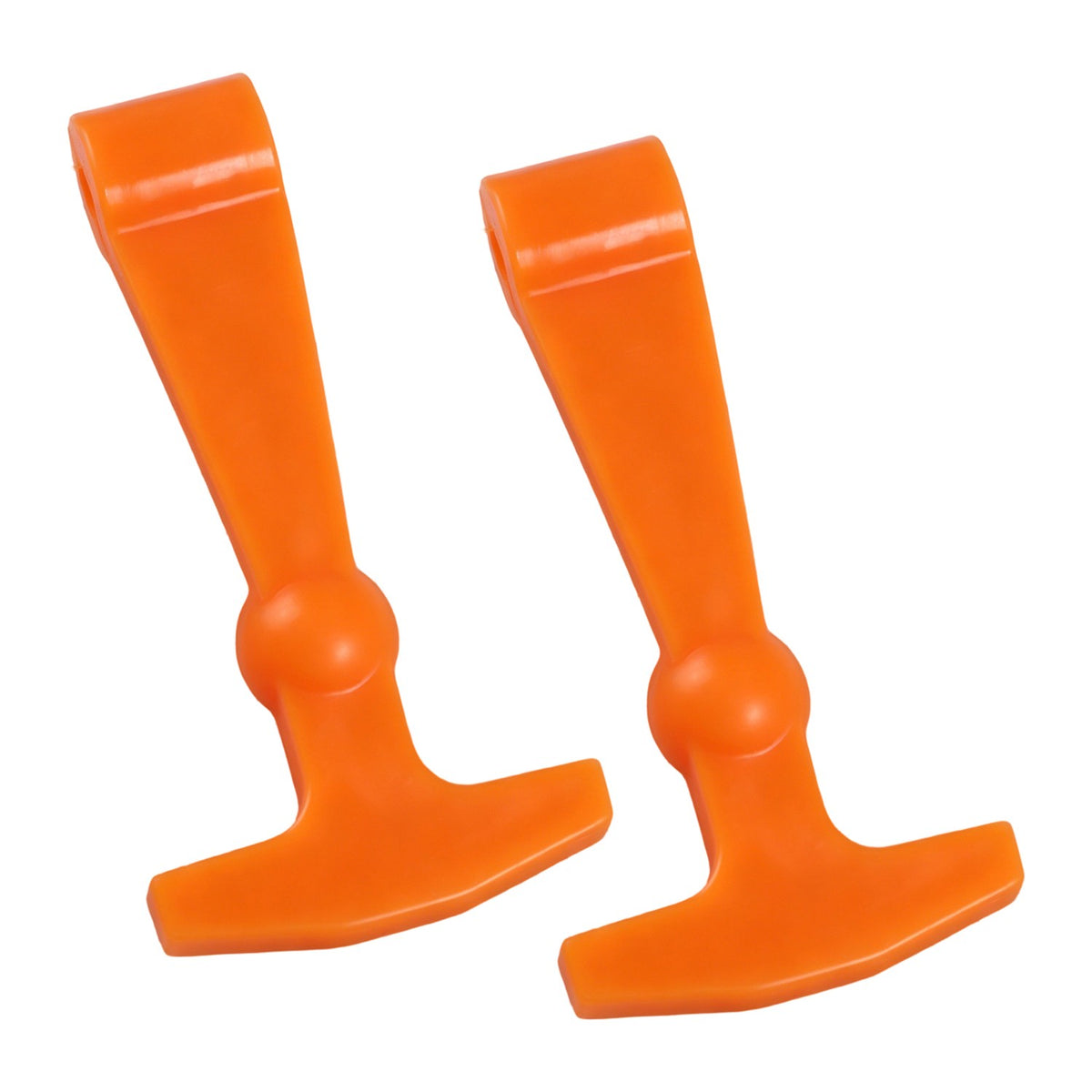 Set of 2 Orange Silicone Cooler Latches Compatible with Yeti RTIC & More