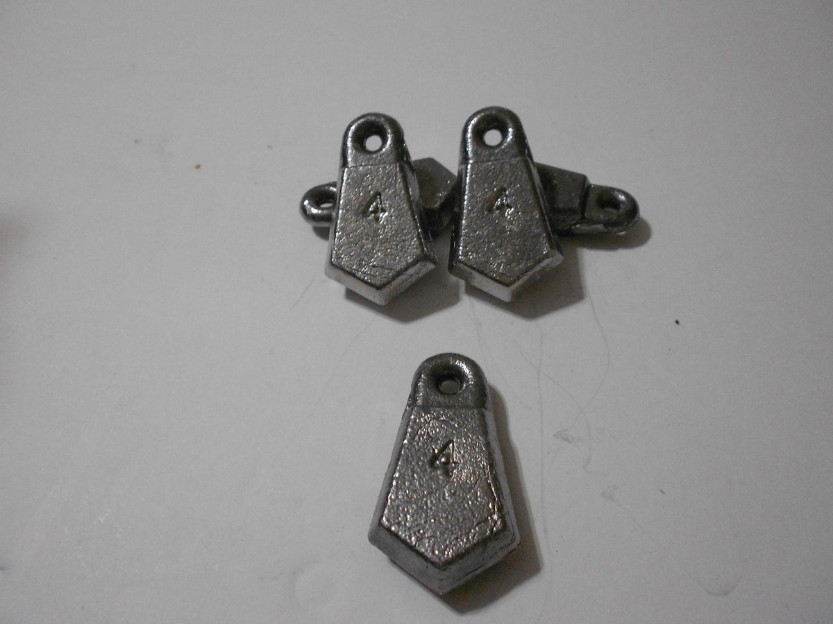 54 Pack 4 oz Flat Bank Sinkers for Fishing Tackle - Unbranded