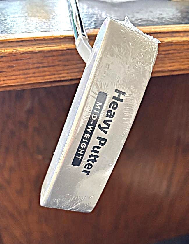 Heavy Blade Putter with EGK 1.0 Grip - Custom Length Golf Club with Head Cover