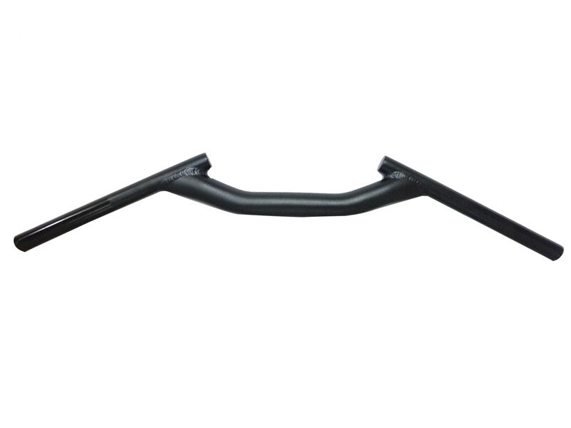 MTB Handlebar Alloy Flat Bar 31.8mm 660mm Black Ergonomic Back Sweep