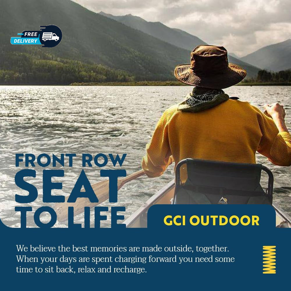 Adjustable Canoe Seat with Back Support - Lumbar Support & Mesh Pocket