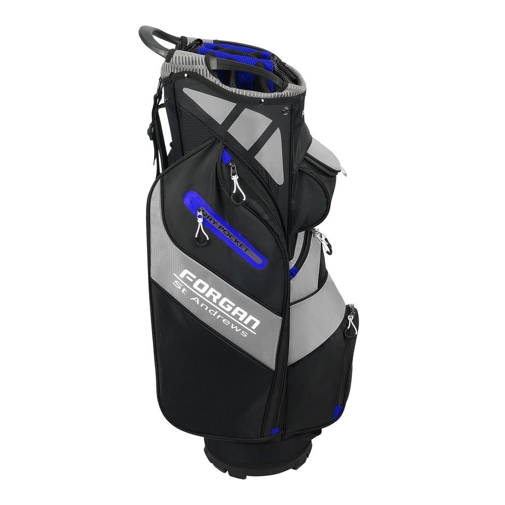 Deluxe Golf Trolley Bag with 14-Way Club Organizer - Multiple Colors