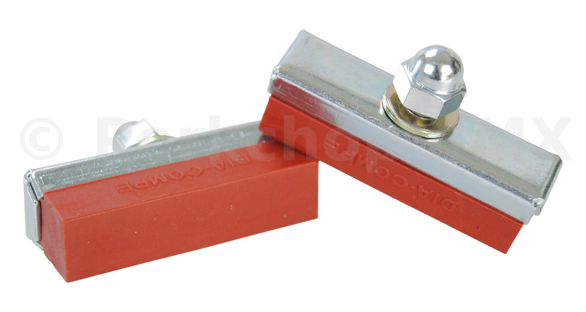 Old School BMX Brake Pads Salmon Pair for Side-Pull Calipers