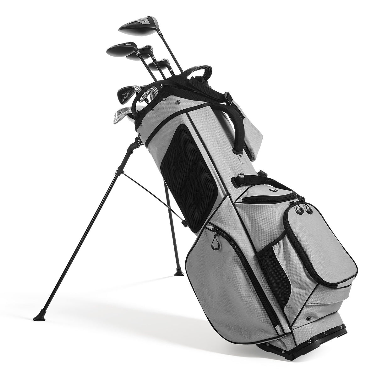 14-Way Golf Cart Bag with Dual Shoulder Straps & Rain Hood – Men & Women