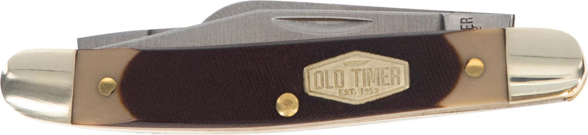 Old Timer Schrade 108OT Junior Multi-Blade Pocket Knife - 2.7" Steel