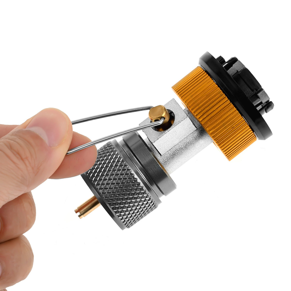 Camping Stove Gas Refill Adapter Set for Propane Isobutane Butane Valve Conversion
