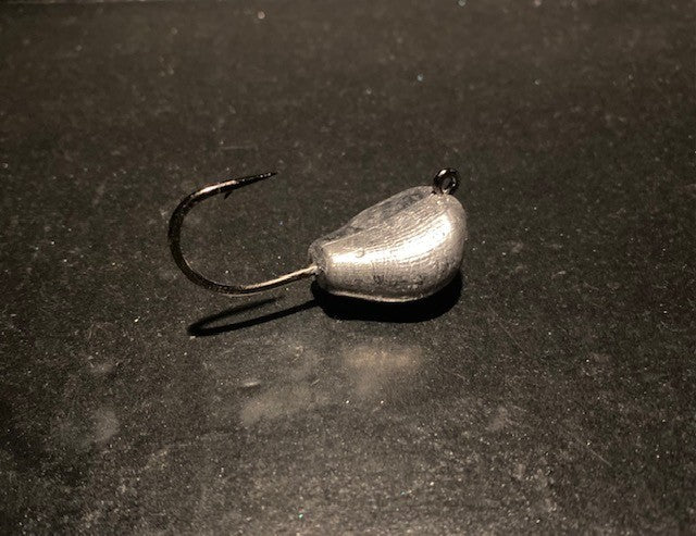 Unpainted Boxing Glove Jig Heads Pack of 25 with Black Nickel Hooks for Tautog & Sheepshead