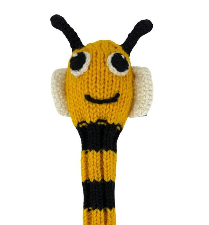 Sunfish Bee Animal Knit Wool Hybrid Golf Headcover - Handmade, Universal Fit