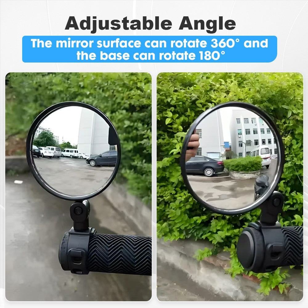 Mountain Bike Rearview Mirror Handlebar Convex Bar End Mirror