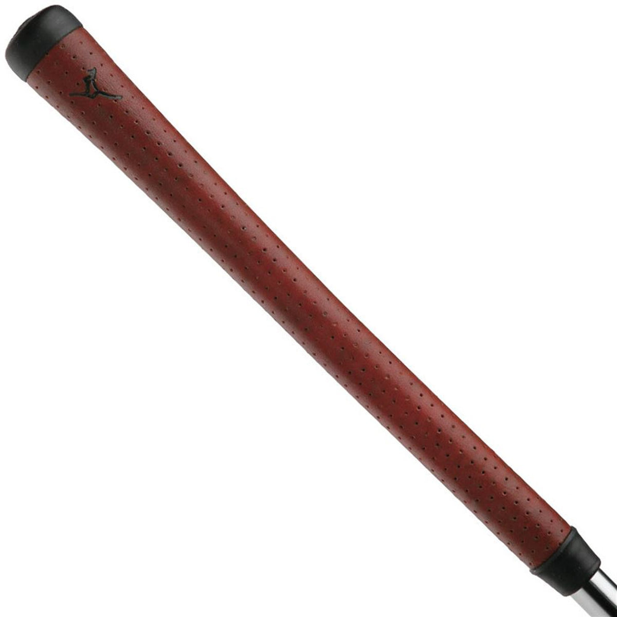 Leather Golf Club Grips - Standard & Midsize, Black & Red, Durable & Comfortable