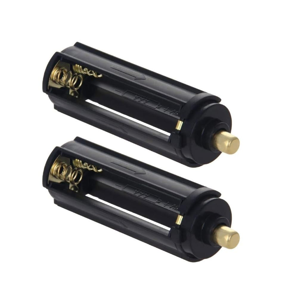 Battery Holder Case Adapter for 18650 and AAA Batteries - Pack of 2