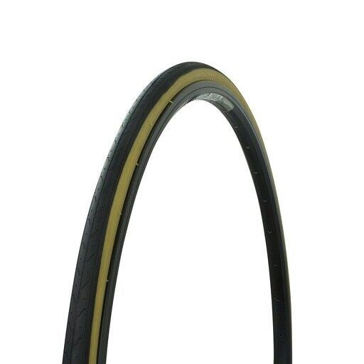 700x23c Bicycle Tire Black/Gum Sidewall for Road & Touring Bikes