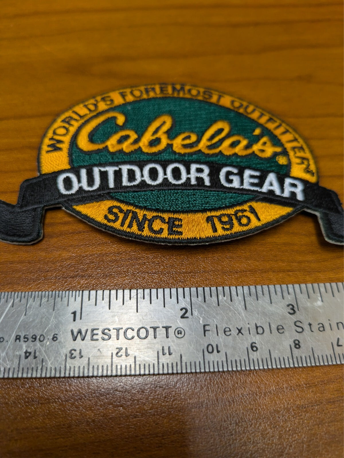 Cabela's Embroidered Outdoor Patch - Hunting & Fishing Gear Decor 4 Inch