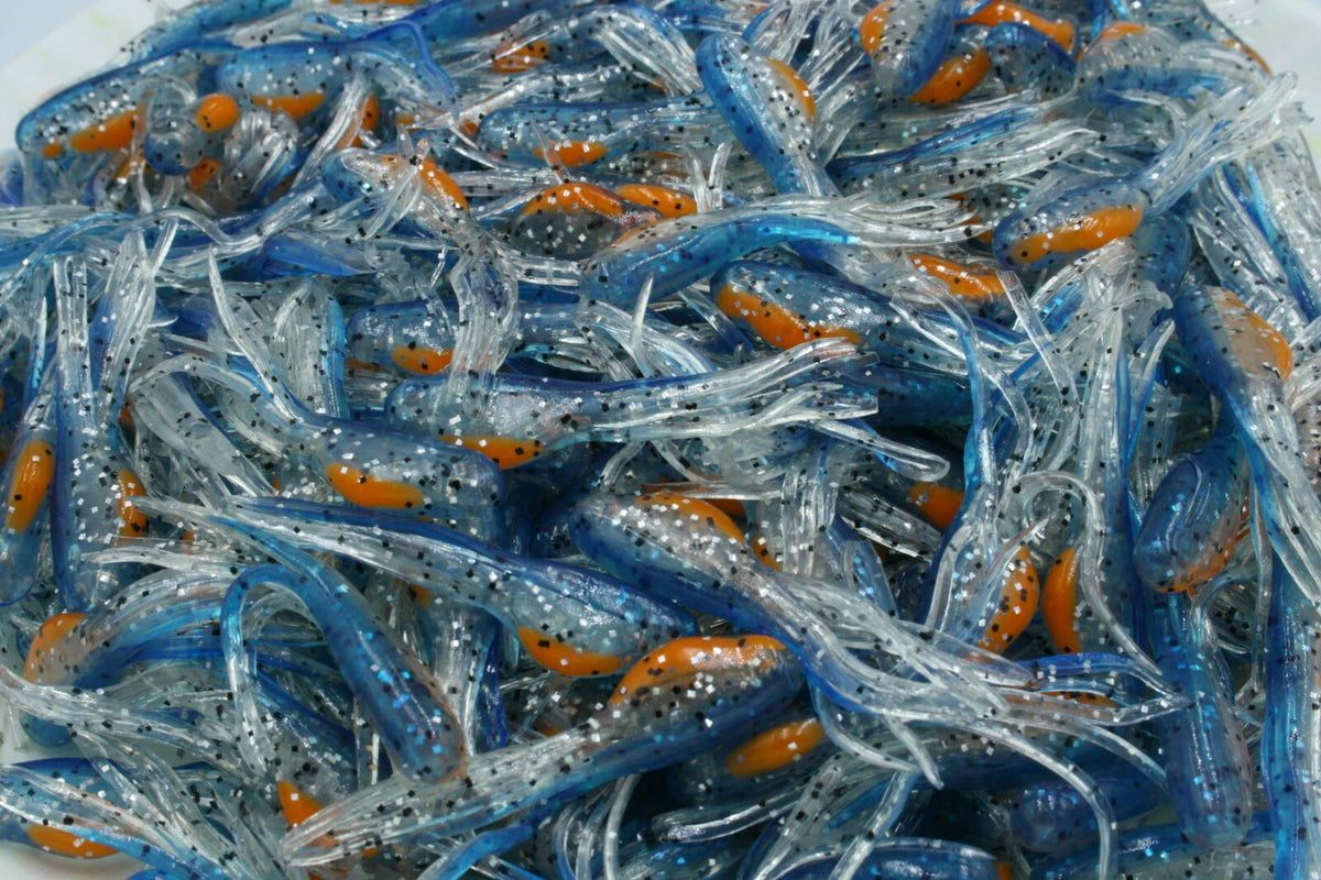 Bluegill Minnow Tubes - 2 Inch Hollow Fat Belly Crappie Panfish Baits