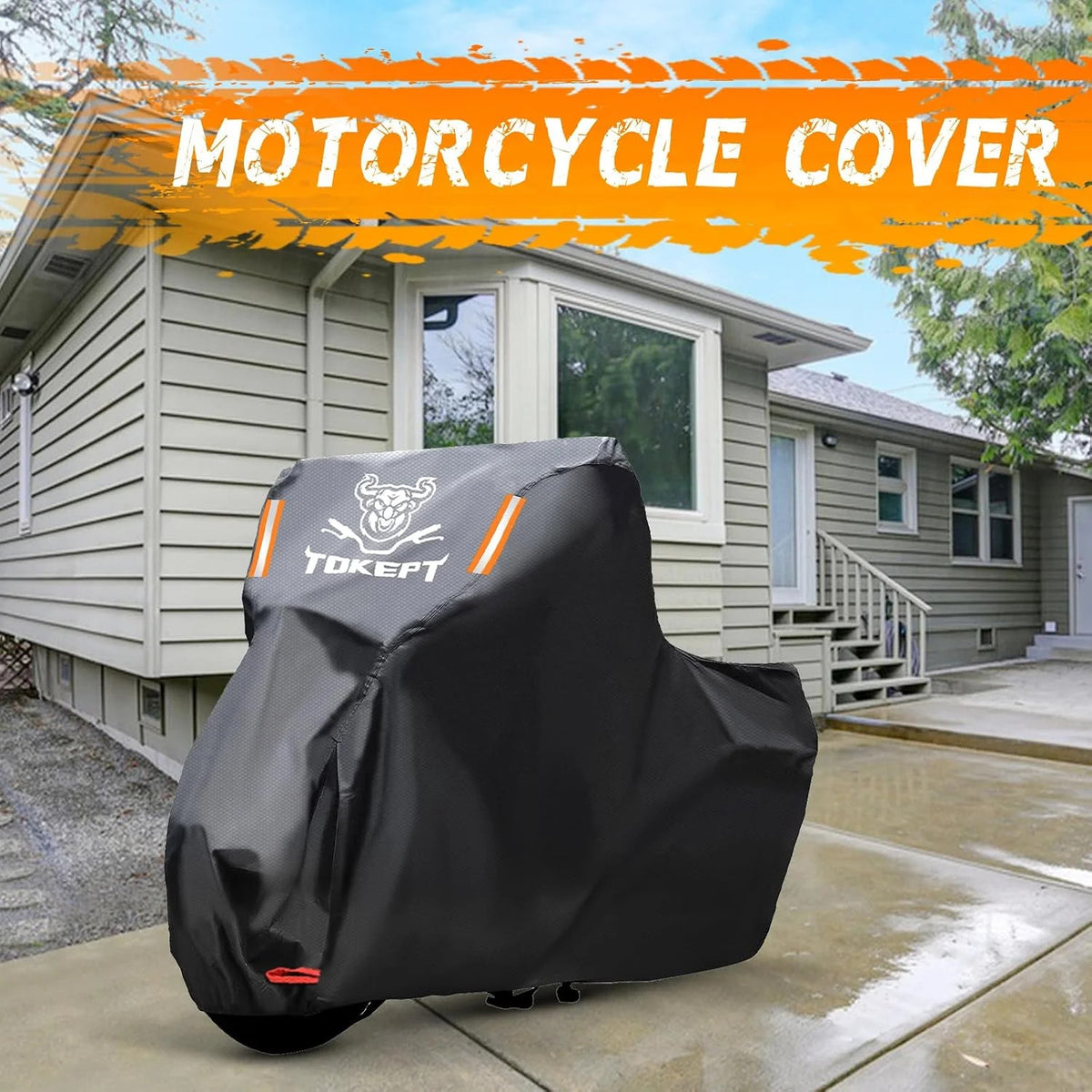 All Season Waterproof Motorcycle Cover - Outdoor Bike Protection