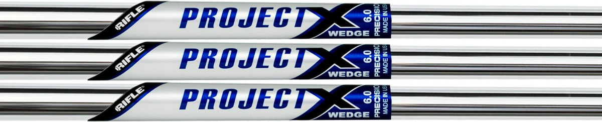 Golf Wedge Shaft Set of 3 - 6.0 Stiff Flex, 36.5-inch Project X Shafts