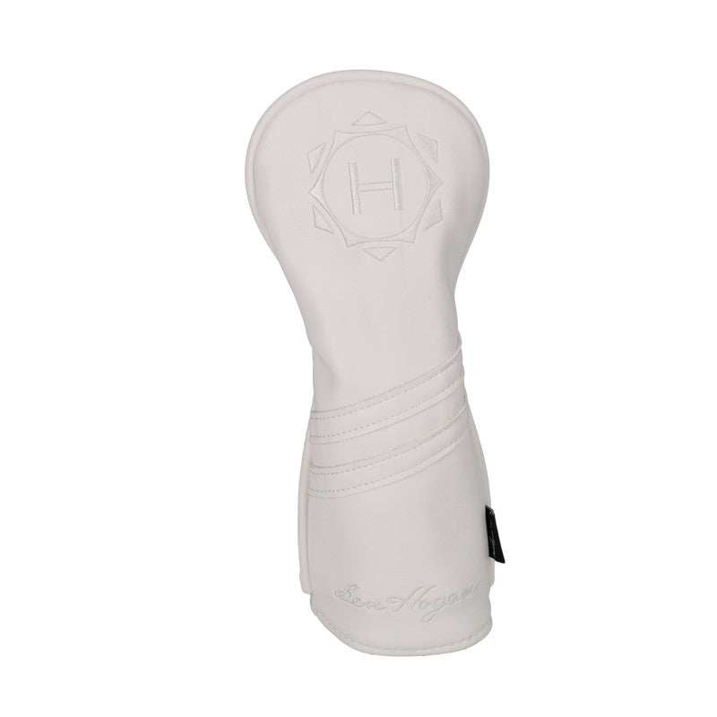 Golf Club Headcovers All White Premium Protectors for Drivers & Fairway Woods