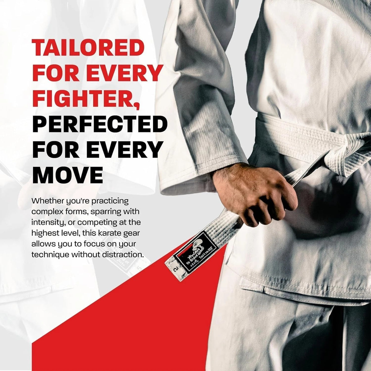 Lightweight Karate Uniform for Kids & Adults with Belt - Martial Arts Gi