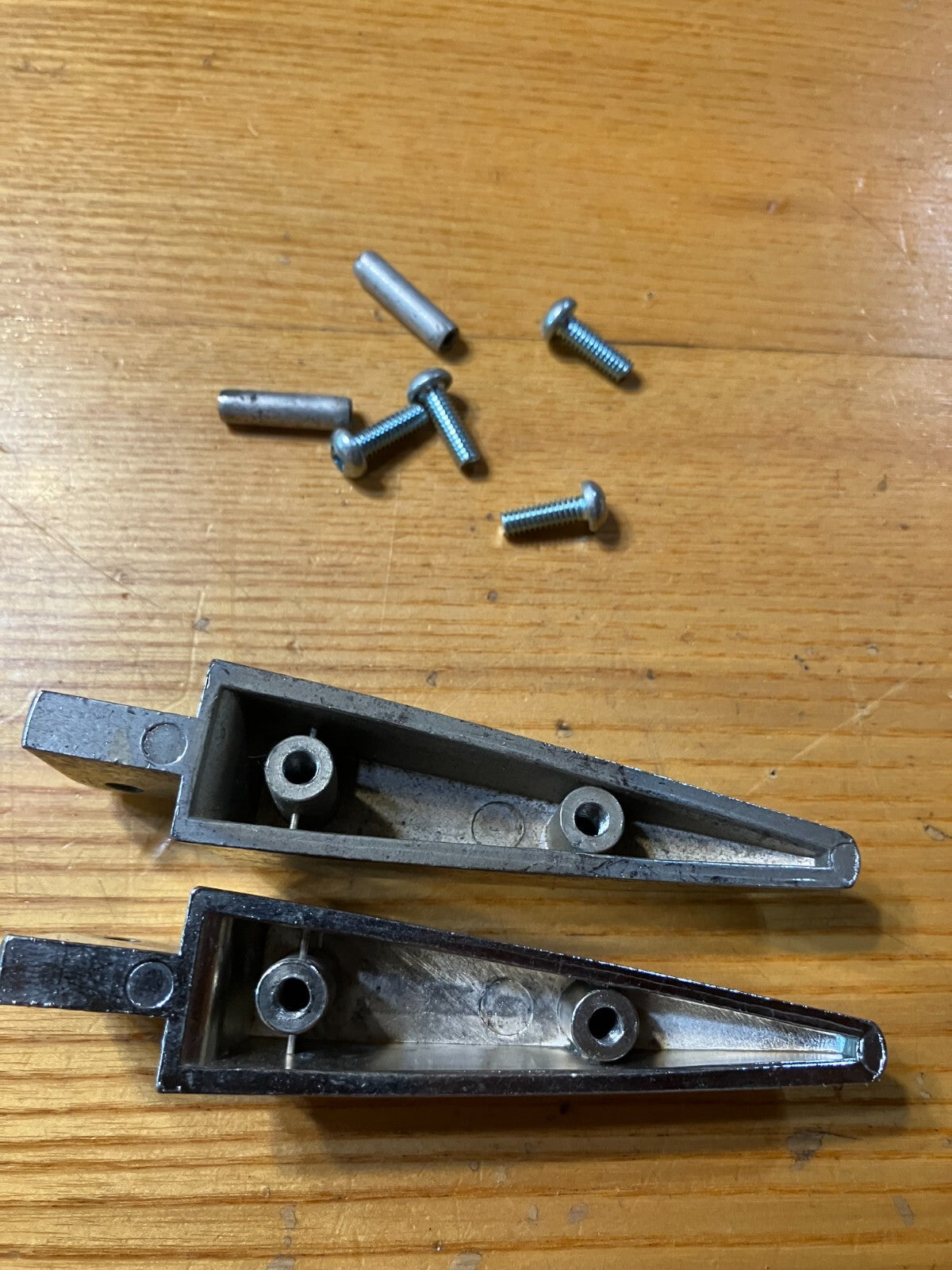 Vintage Car Grill Hinge Set for 1969 Models - Chrome Replacement Hardware