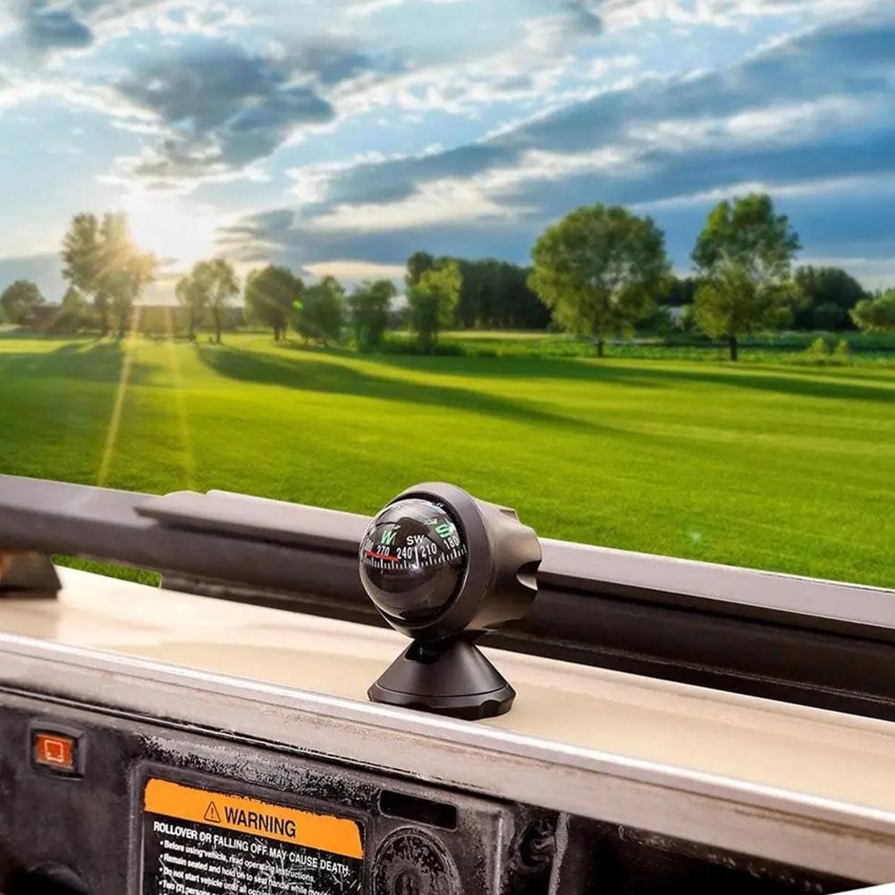 Waterproof Car Navigation Ball Compass 360° Rotation Night Vision Travel Tool