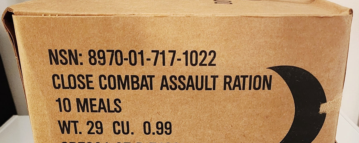 Military Close Combat Assault Rations 2029 Inspection - 1-3 Pack or Case