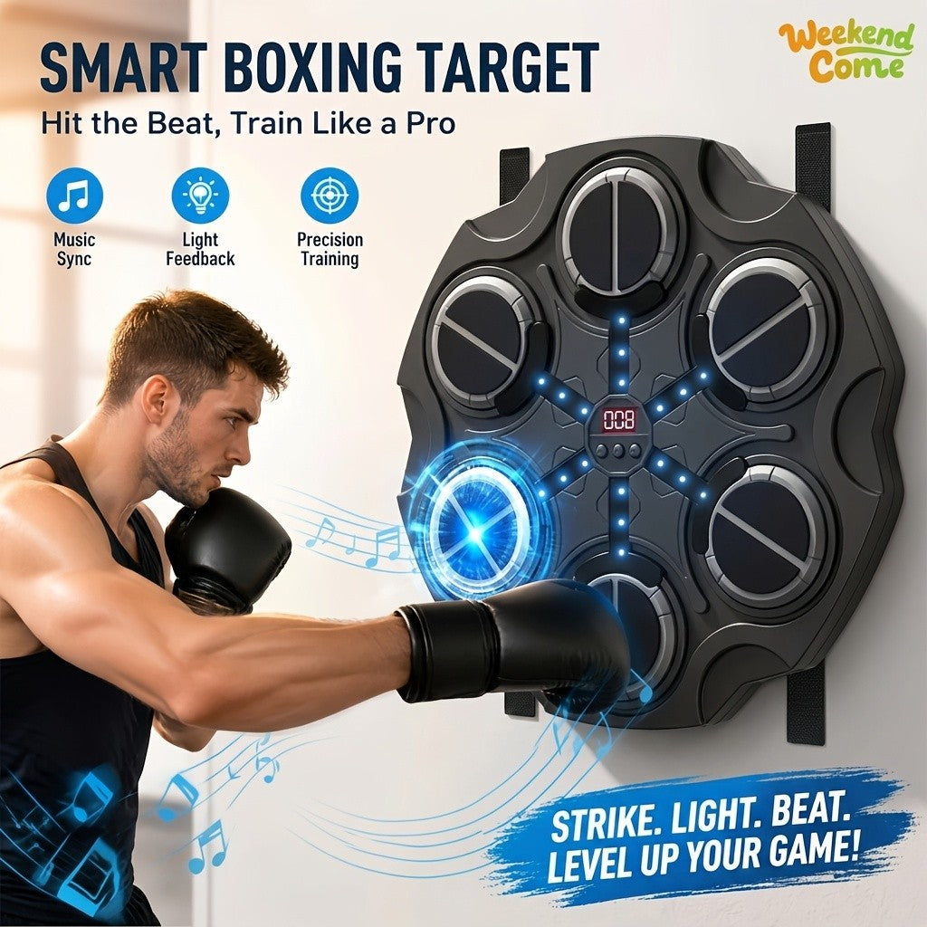Music Punching Bag for Boxing and Martial Arts Training - Pink Wall Bag