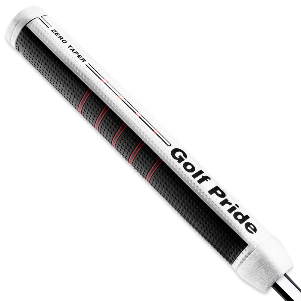 Large Black White Golf Pride Zero Taper Putter Grip - Soft, Responsive Design