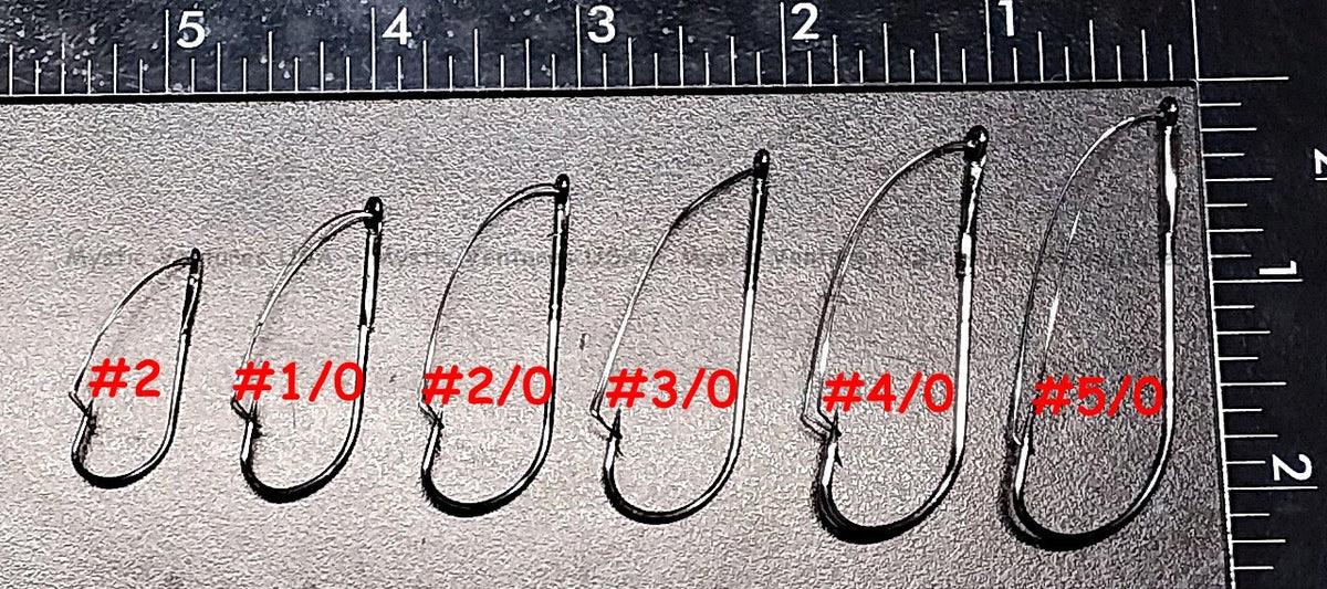 Weedless Fishing Hooks Assorted Sizes & Quantities - Bass, Trout & More