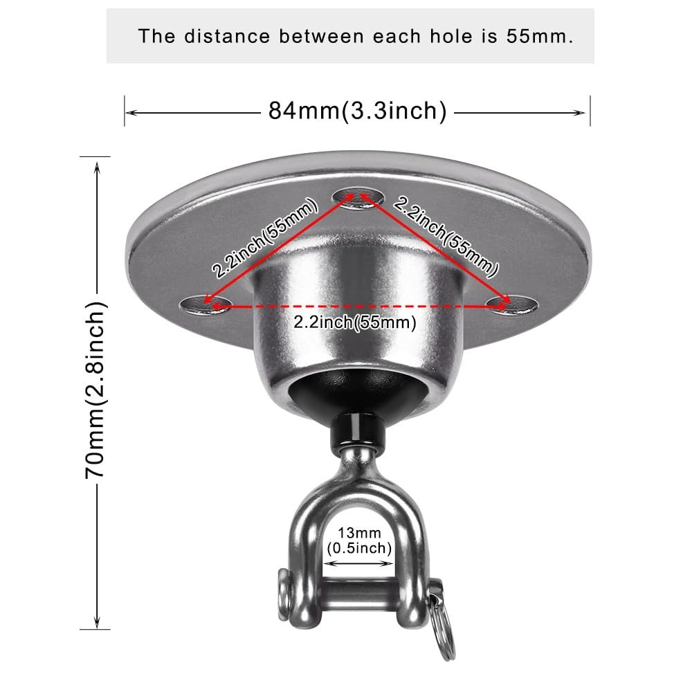 Stainless Steel Speed Bag Swivel Mount for Boxing & Martial Arts Training