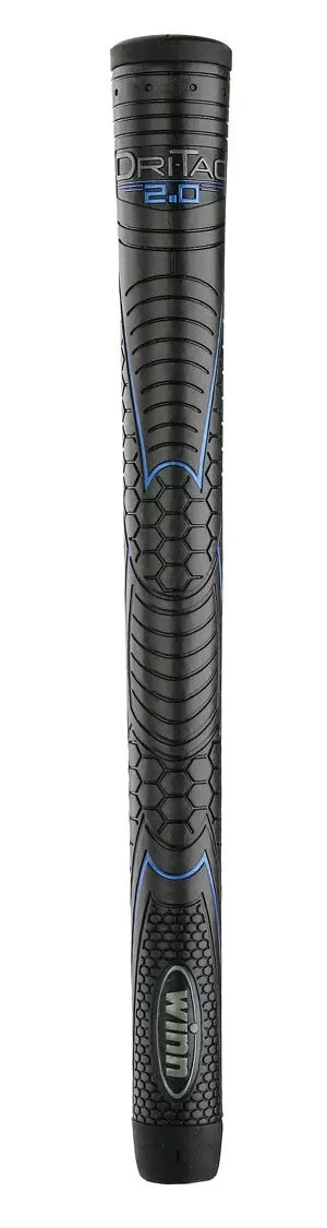 Golf Grip Set - Winn DRI-TAC 2.0 MIDSIZE Jet Black Multiple Quantity Options