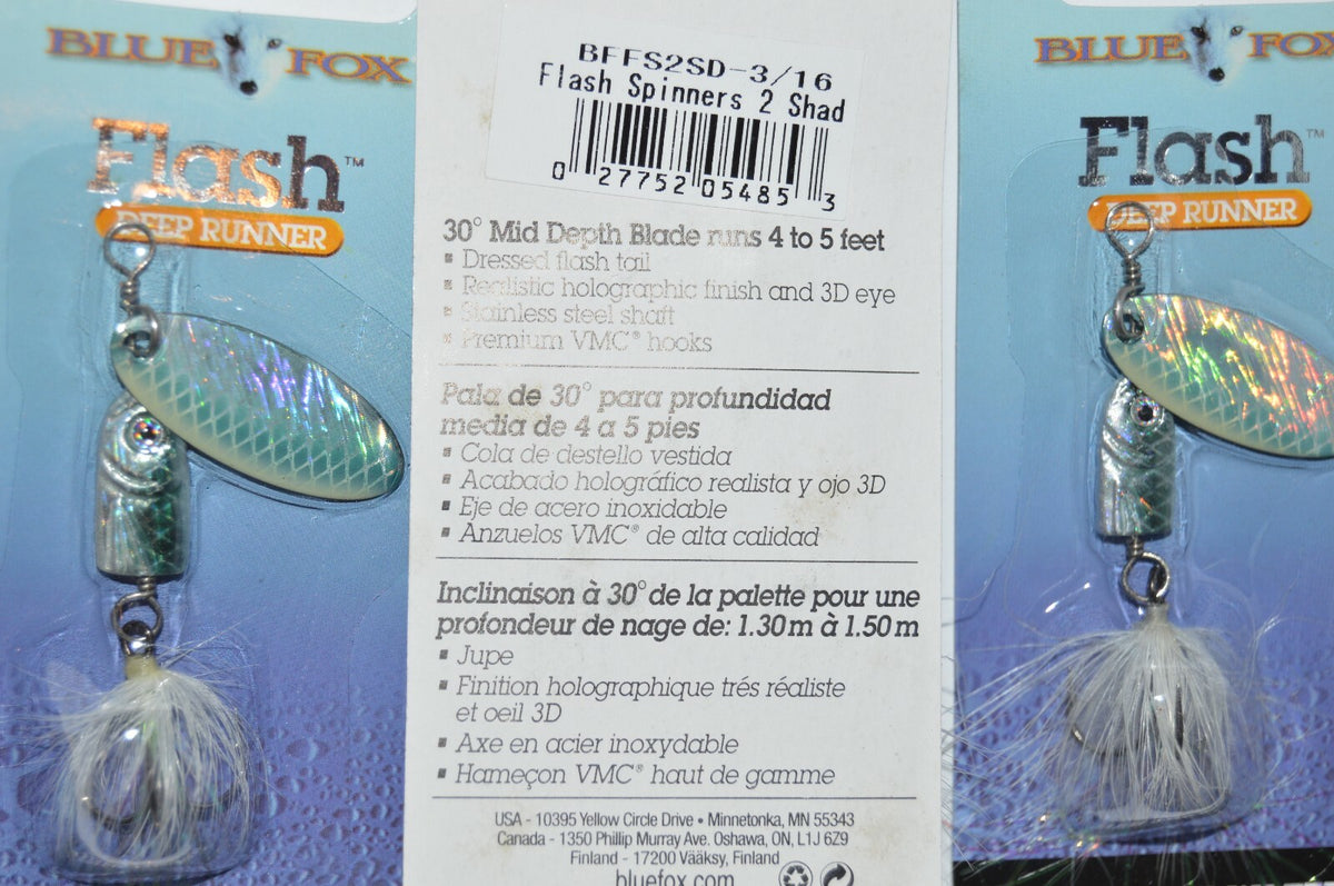 Blue Fox 3/16 oz Fishing Spinner Lures for Trout Bass Shad